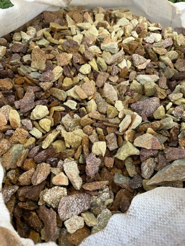 Златолит персиковый декоративная каменная крошка купить в Пущино