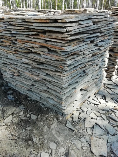 Плитняк златолит Уральский для цоколя, отмостки купить в Пущино