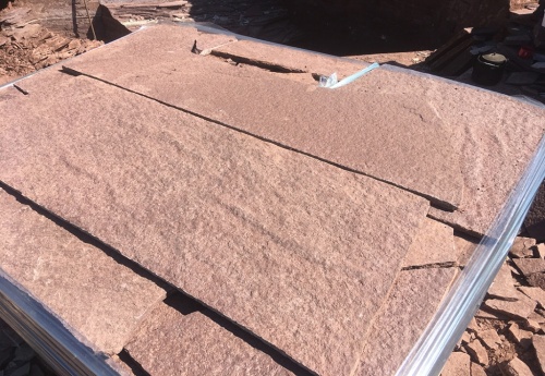 Плитняк лемезит бордовый для ступеней 20-25 мм купить в Пущино